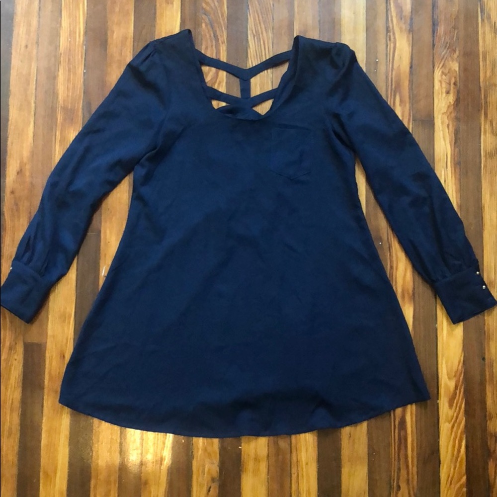 Boutique Navy blouse dress